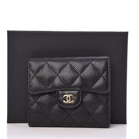 chanel caviar small wallet|Long Wallets .